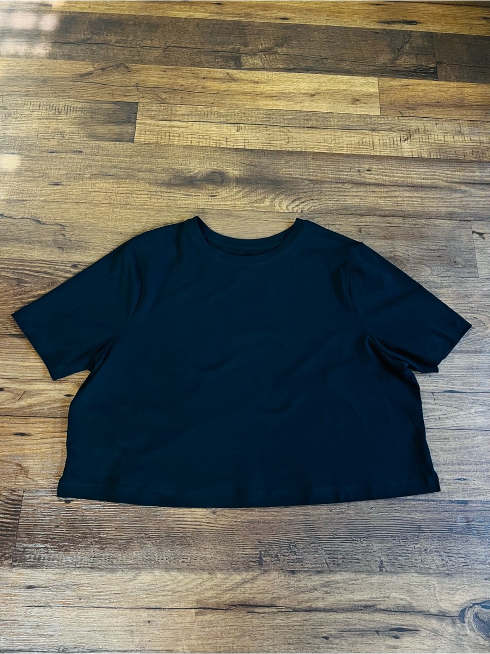 a new day Black Crewneck Short Sleeve Tee